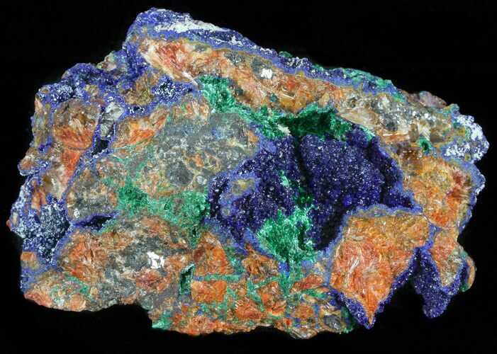 Malachite with Azurite - Morocco #60739